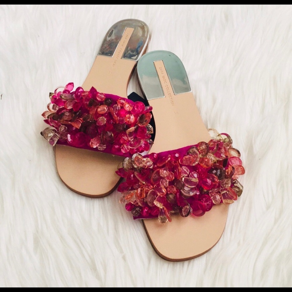 Zara slides with beads